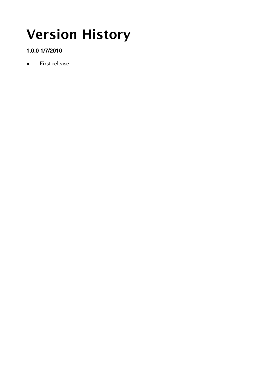 Version history | Expert Sleepers Spectral Conquest v1.0.0 User Manual | Page 21 / 25