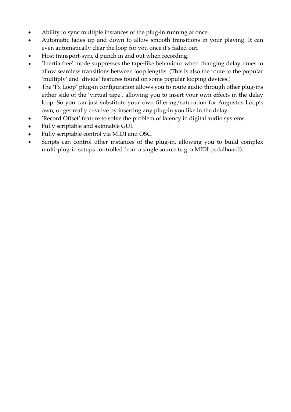 Expert Sleepers Augustus Loop v2.3.0 User Manual | Page 13 / 76