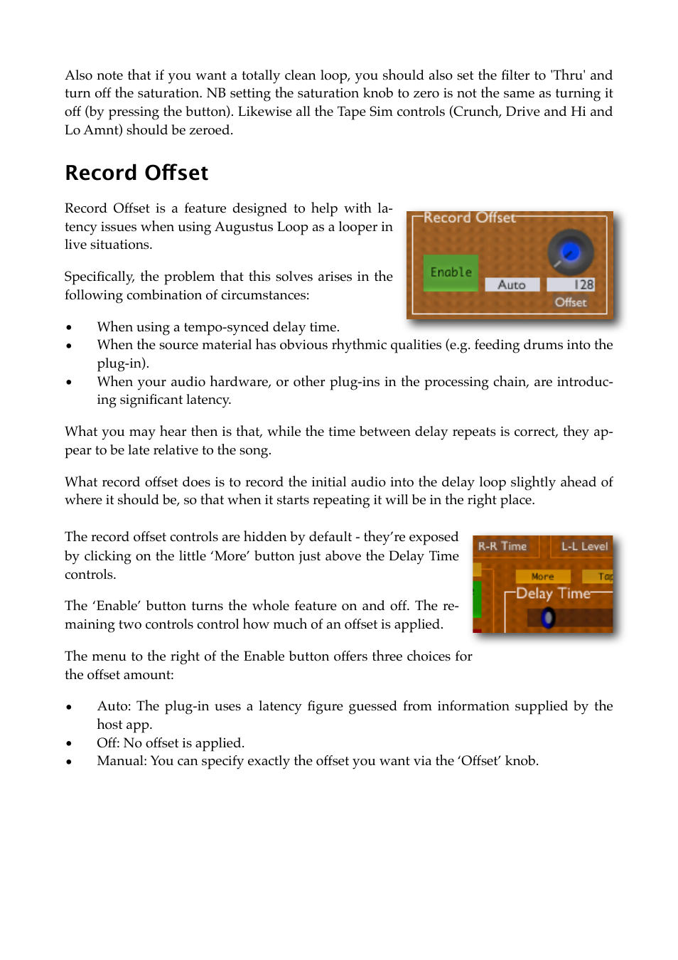 Record offset, Read more | Expert Sleepers Augustus Loop v2.3.0 User Manual | Page 34 / 76