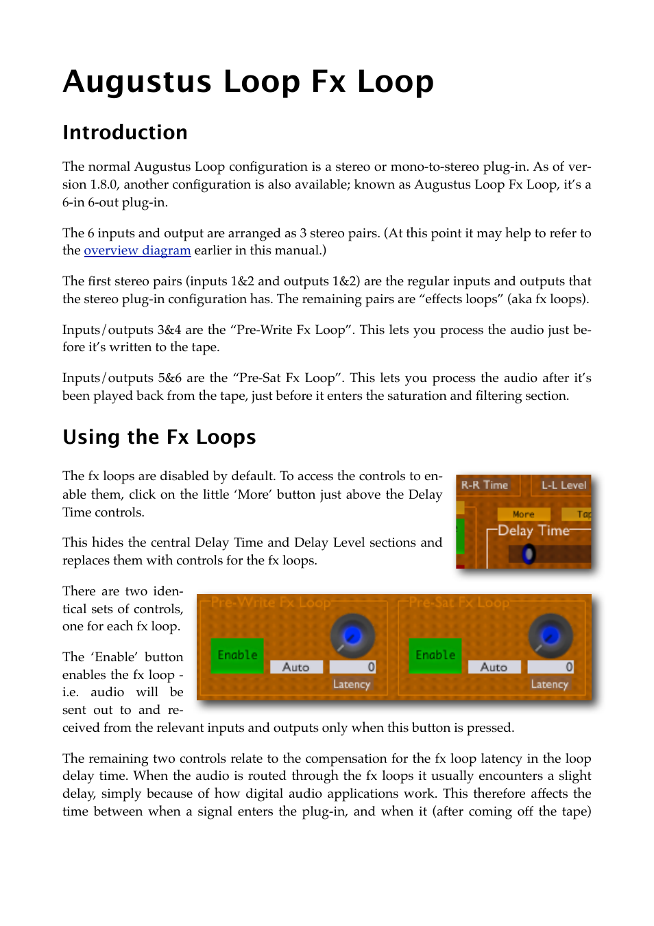 Augustus loop fx loop, Introduction, Using the fx loops | Expert Sleepers Augustus Loop v2.3.0 User Manual | Page 36 / 76