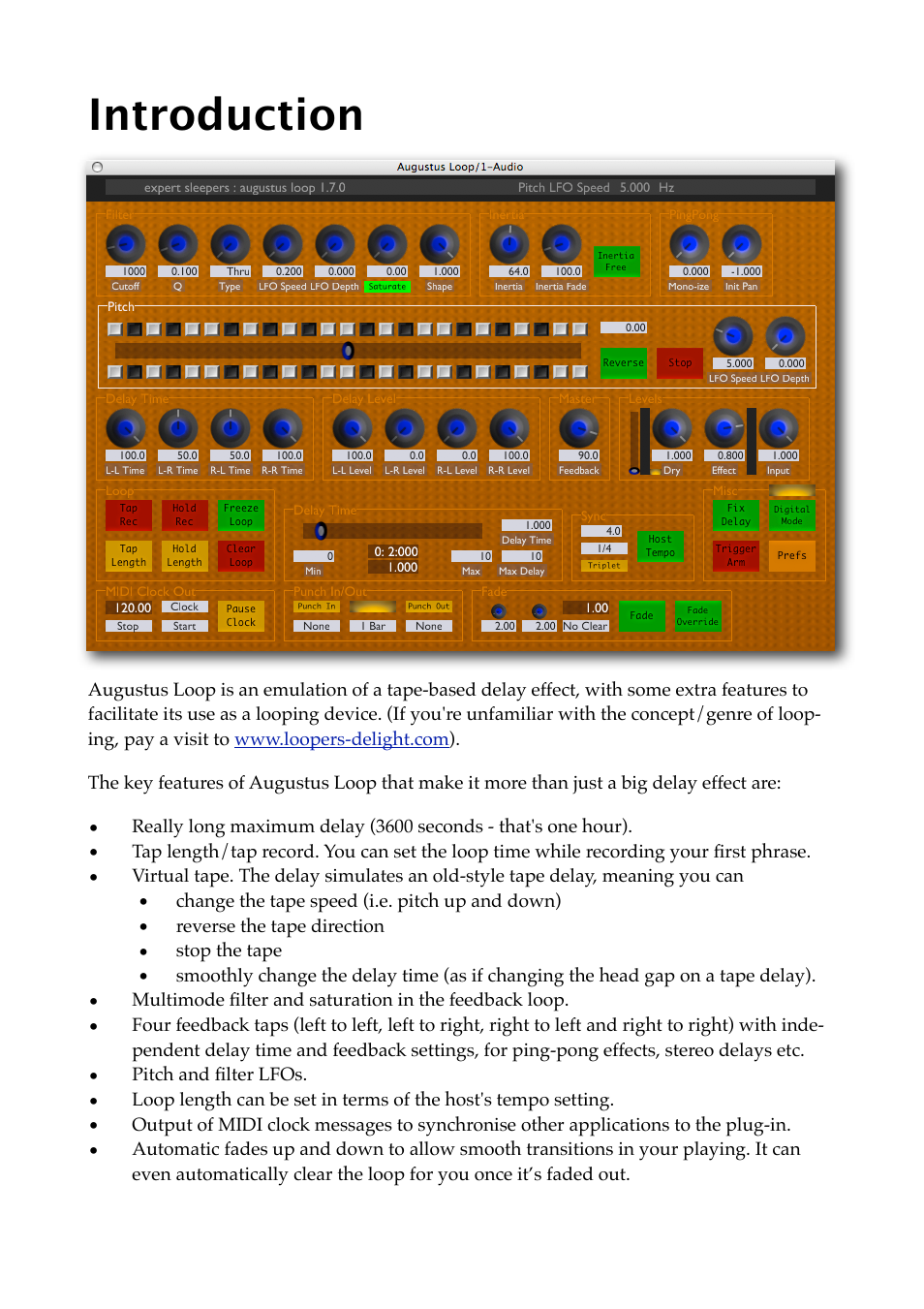 Introduction | Expert Sleepers Augustus Loop v1.8.0 User Manual | Page 8 / 35