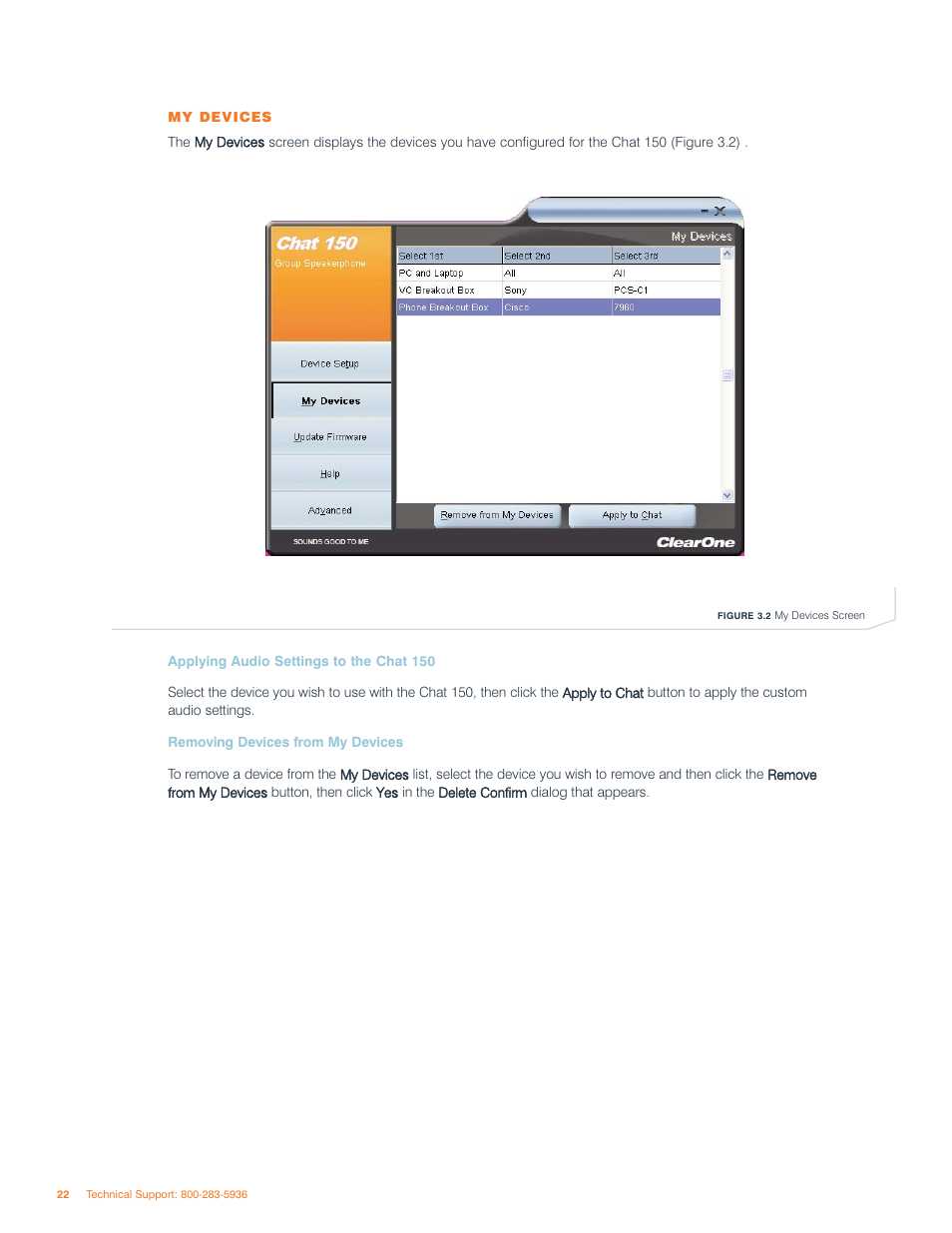 ClearOne comm ClearOne CHATAttach CHAT 150 User Manual | Page 25 / 43