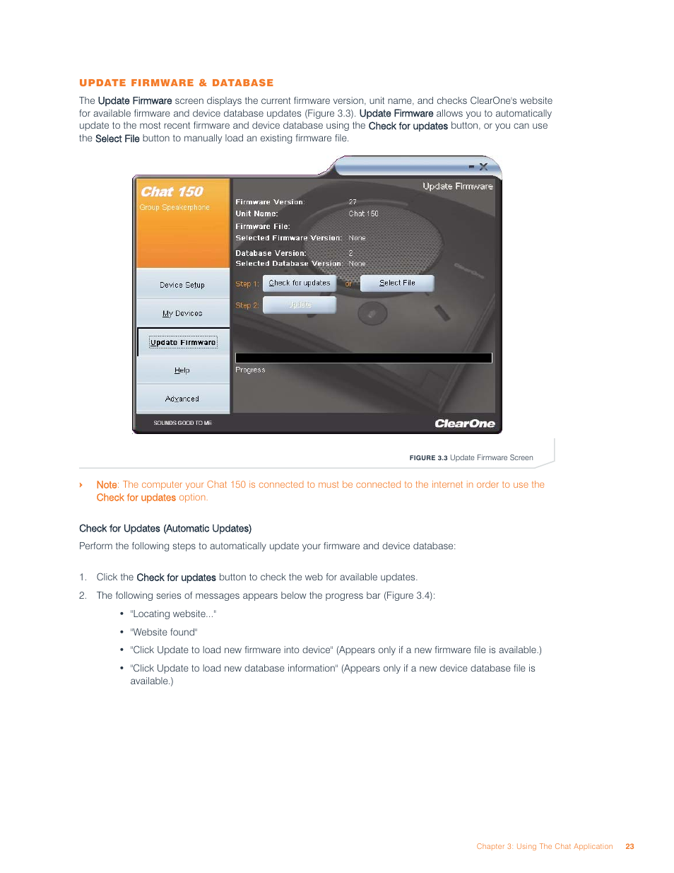 ClearOne comm ClearOne CHATAttach CHAT 150 User Manual | Page 26 / 43
