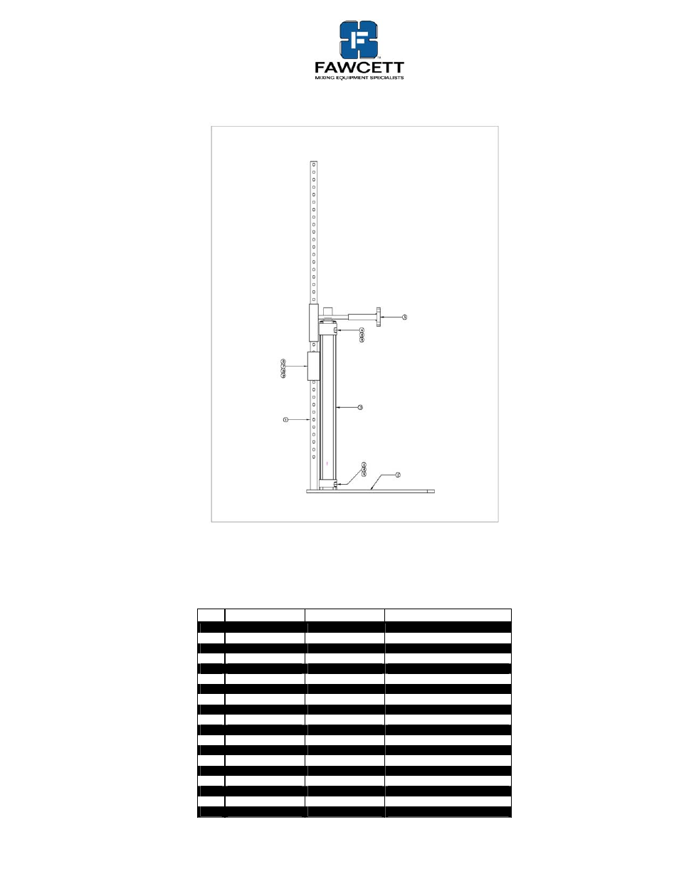 Fawcett ML-4581 Mixer Lift User Manual | Page 9 / 9