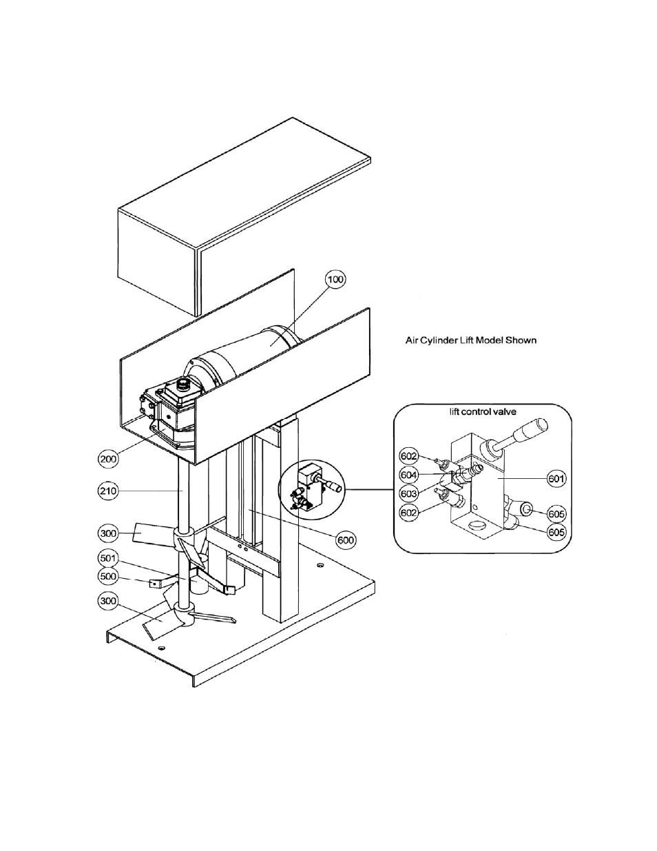 Pg 6.pdf, Parts drawing | Fawcett HDPM-5 Pail Mixer User Manual | Page 6 / 9