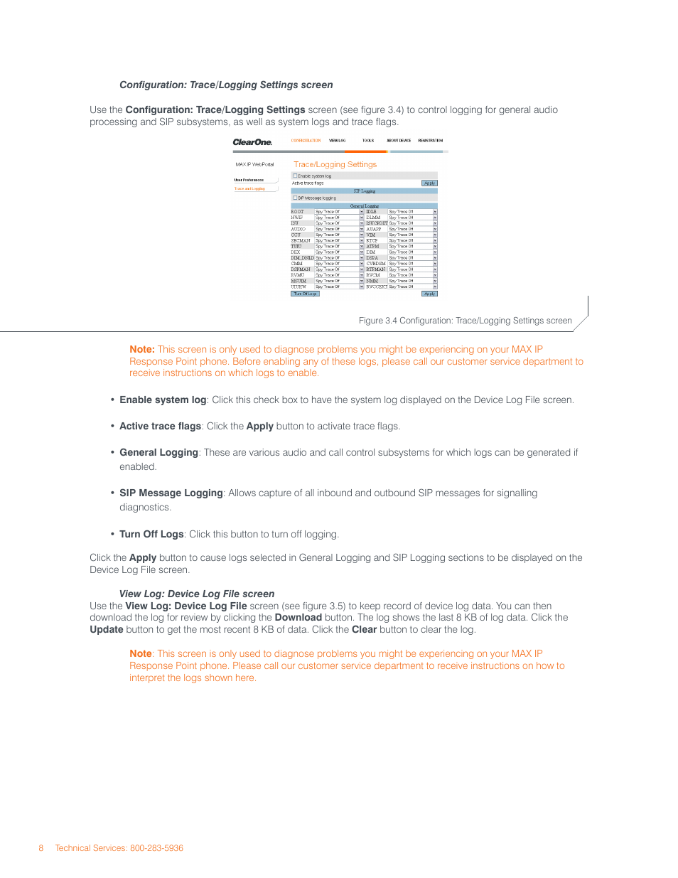 ClearOne comm IP Response Point User Manual | Page 12 / 34
