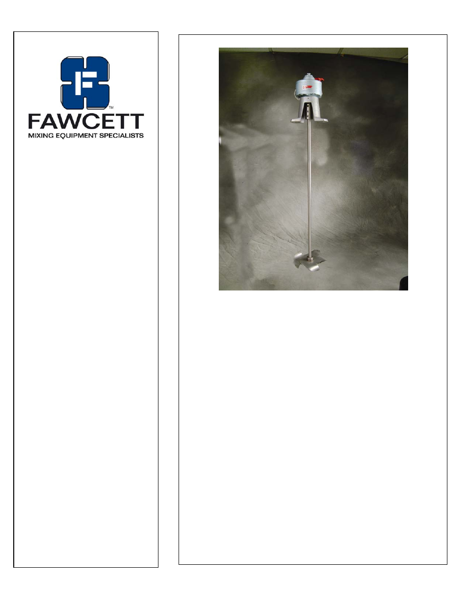 Fawcett PMC 300 Series User Manual | 9 pages