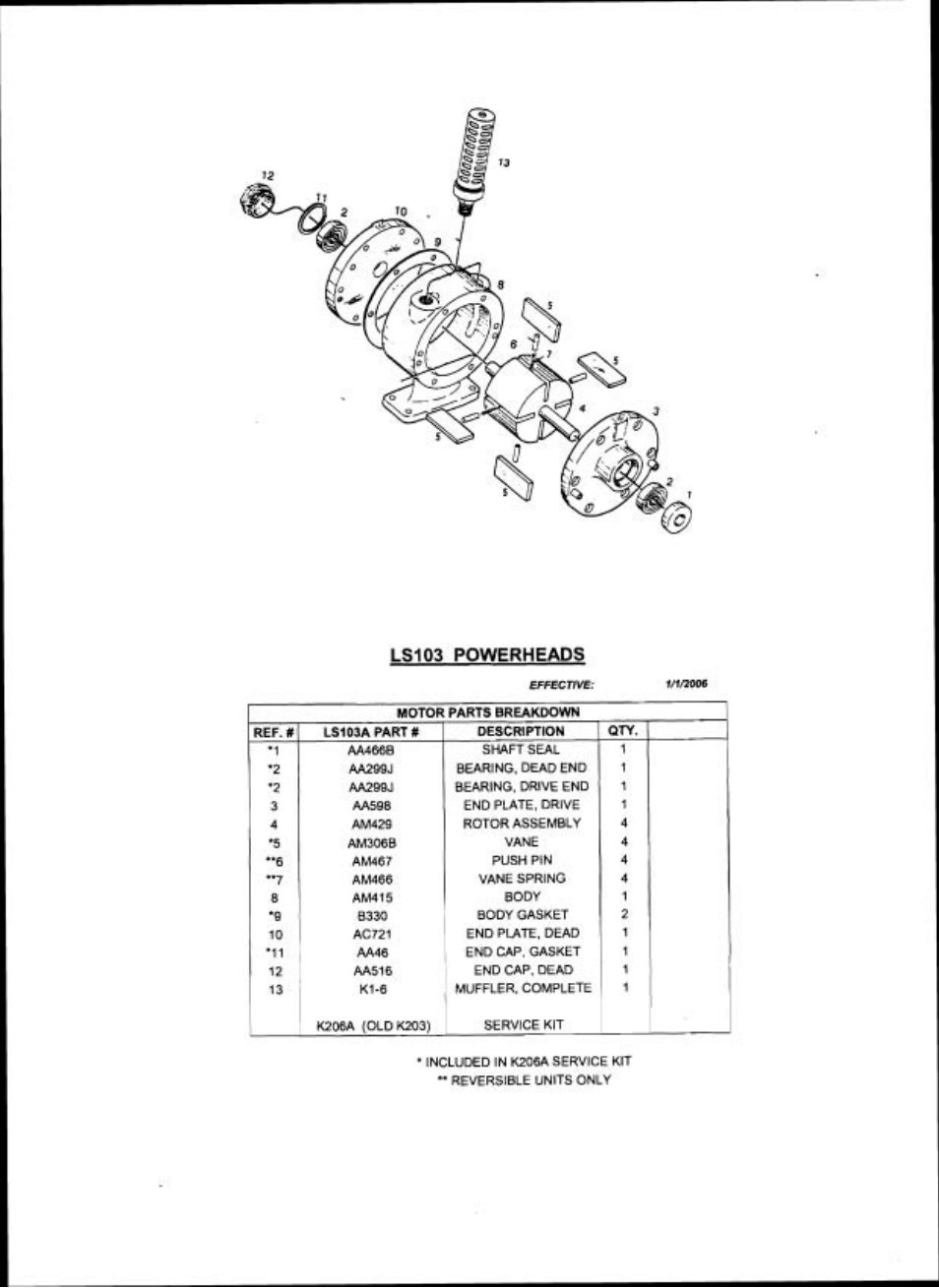 Internal parts103ab.pdf | Fawcett 103 Series Powerhead User Manual | Page 9 / 9