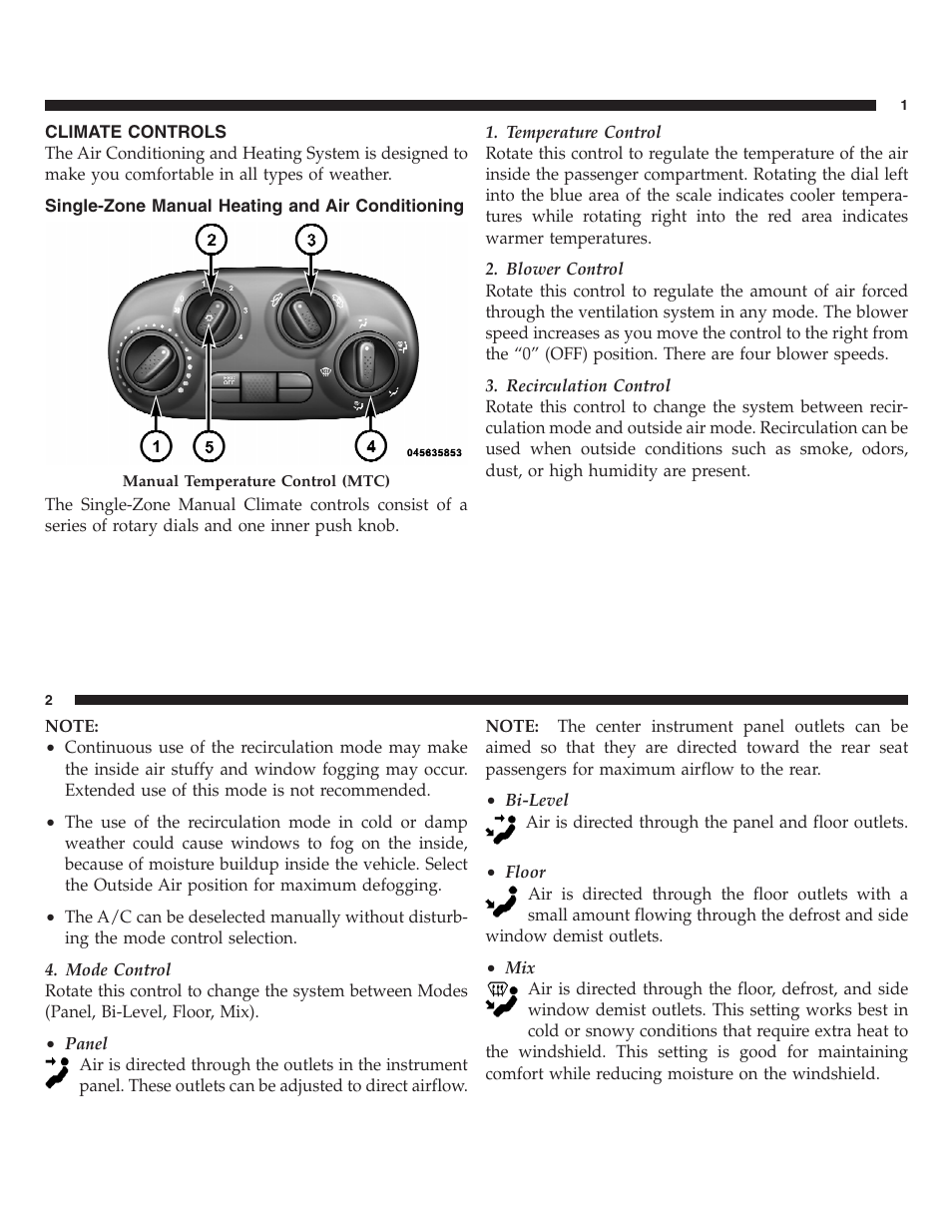 Climate controls | FIAT 2013 500 User Manual | Page 103 / 206