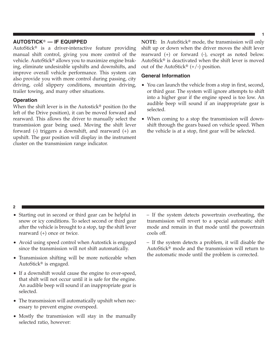 Autostick | FIAT 2013 500 User Manual | Page 115 / 206