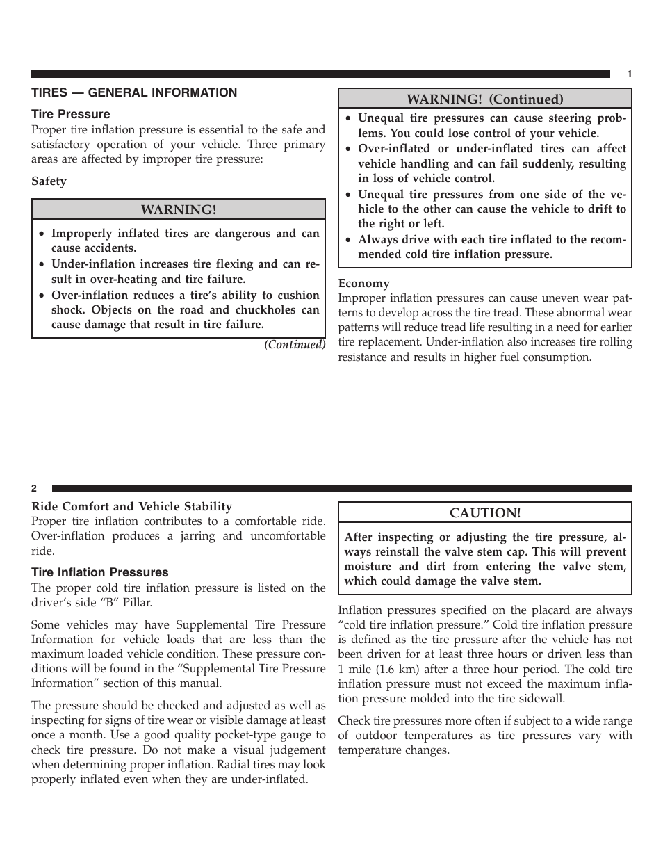 Tires — general information | FIAT 2013 500 User Manual | Page 132 / 206