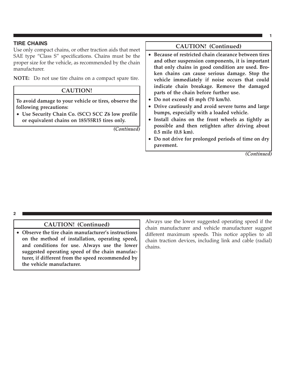 Tire chains | FIAT 2013 500 User Manual | Page 136 / 206