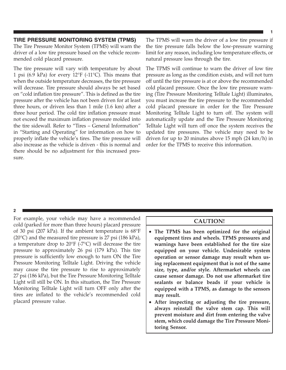 Tire pressure monitoring system (tpms ) | FIAT 2013 500 User Manual | Page 138 / 206