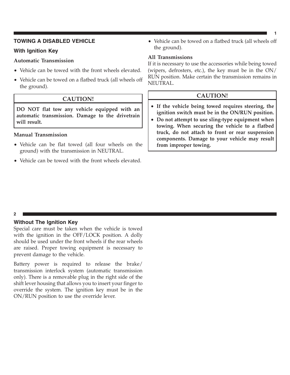 Towing a disabled vehicle | FIAT 2013 500 User Manual | Page 163 / 206