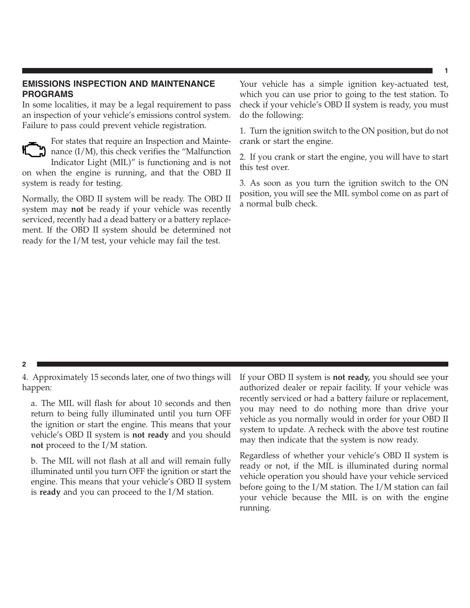 Emissions inspection and maintenance programs | FIAT 2013 500 User Manual | Page 167 / 206