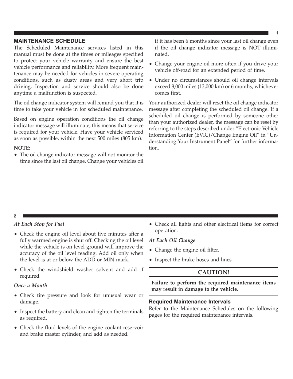 Maintenance schedules | FIAT 2013 500 User Manual | Page 193 / 206