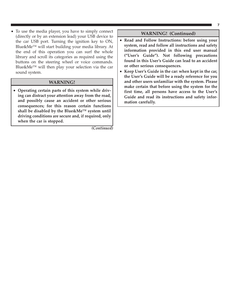 FIAT 2013 500 User Manual | Page 46 / 206