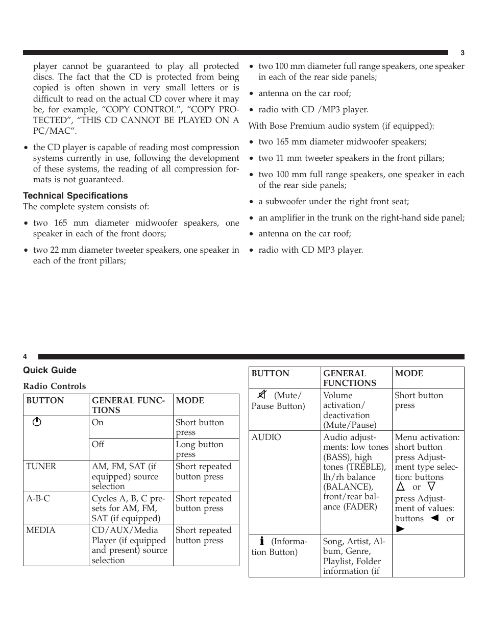 FIAT 2013 500 User Manual | Page 88 / 206