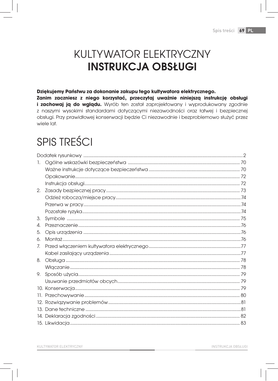 Fieldmann FZK 2005-E User Manual | Page 69 / 84
