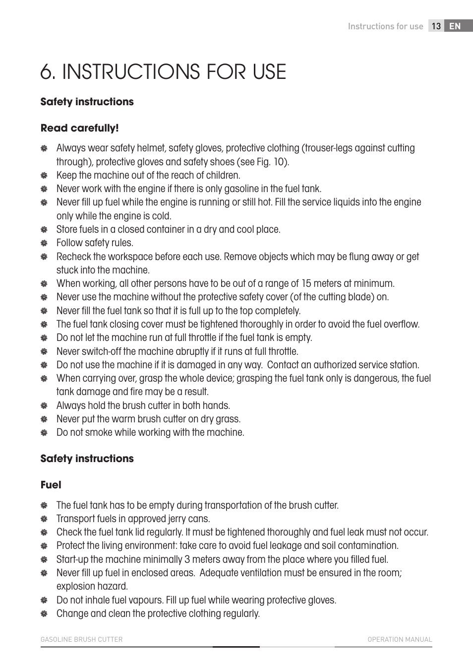 Instructions for use | Fieldmann FZS 4003 B User Manual | Page 13 / 66