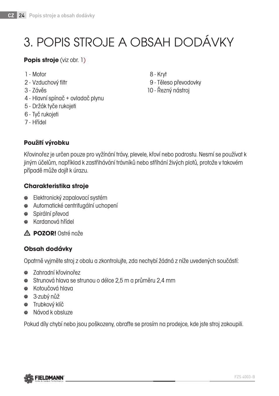 Fieldmann FZS 4003 B User Manual | Page 24 / 66