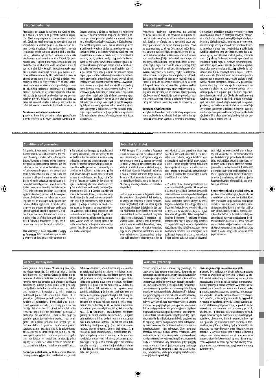 Fieldmann FZS 3020-B User Manual | Page 138 / 144