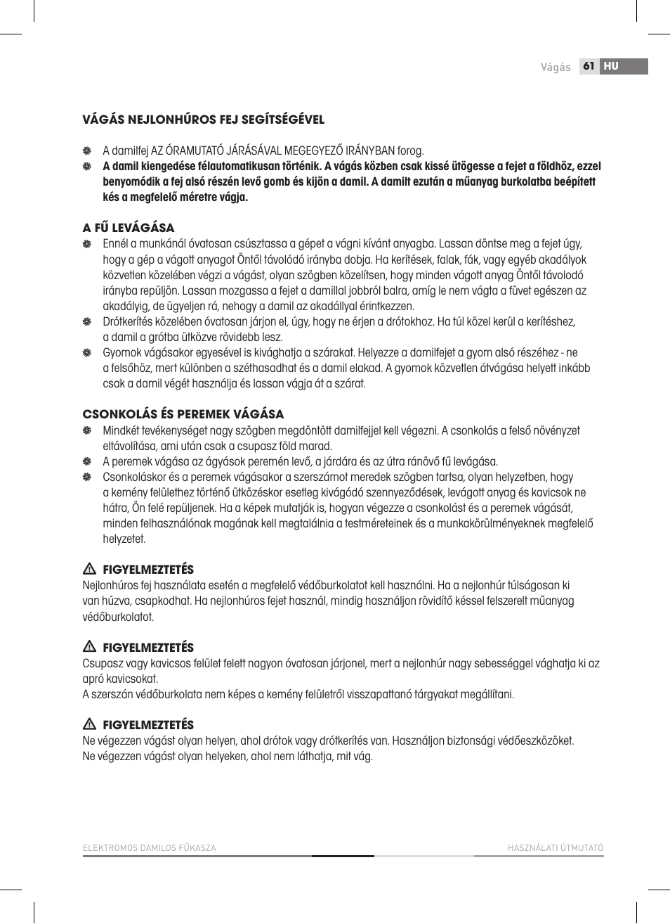 Fieldmann FZS 2050-E User Manual | Page 61 / 108