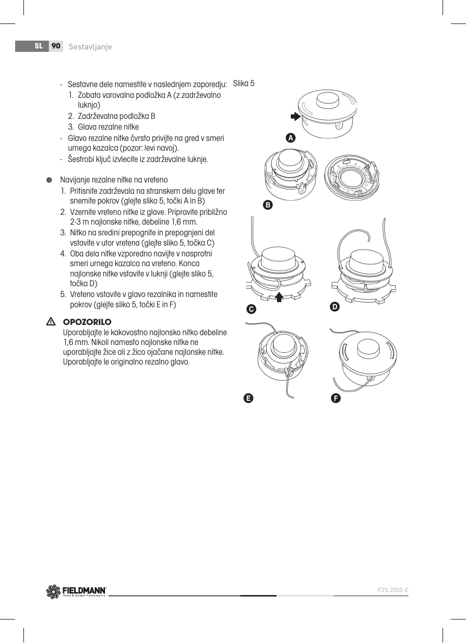 Fieldmann FZS 2050-E User Manual | Page 90 / 108