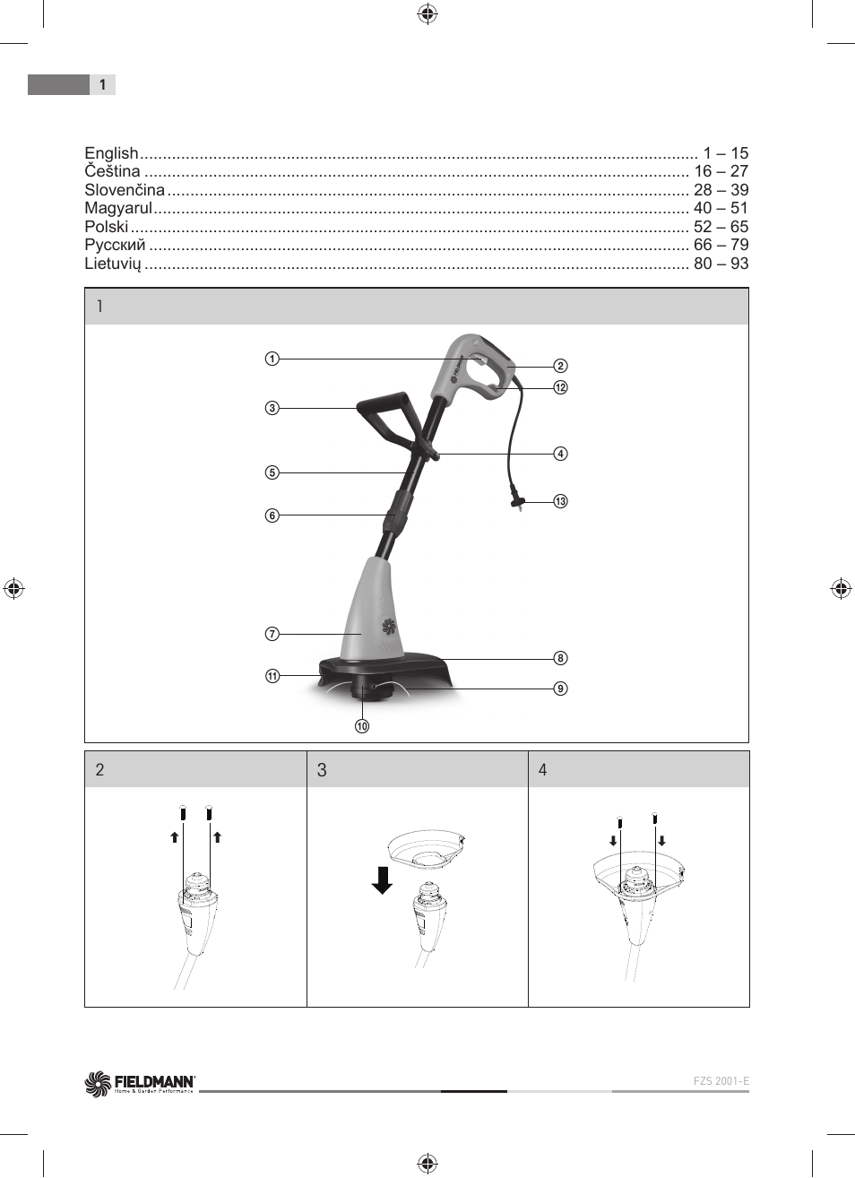 Fieldmann FZS 2001-E User Manual | Page 2 / 96