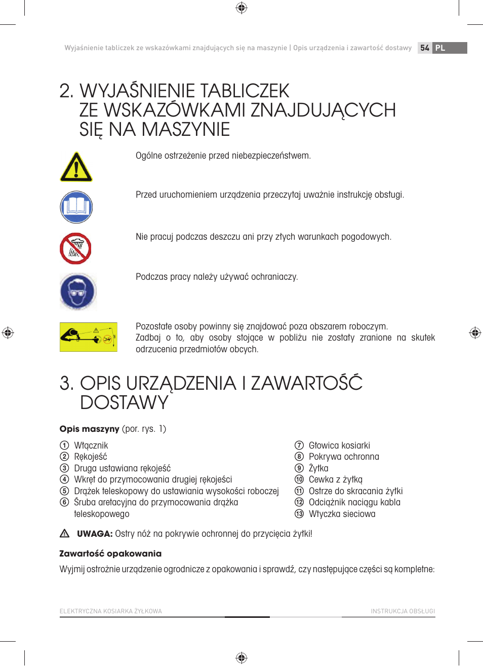 Opis urządzenia i zawartość dostawy | Fieldmann FZS 2001-E User Manual | Page 55 / 96
