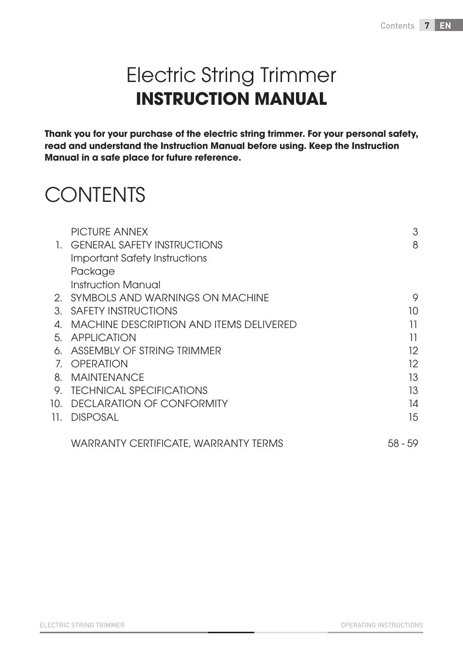Fieldmann FZS 2000-E User Manual | Page 7 / 60