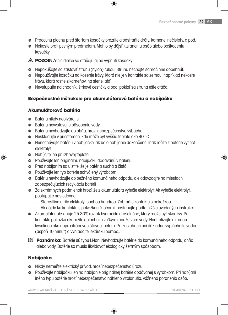 Fieldmann FZS 1001-A User Manual | Page 39 / 104