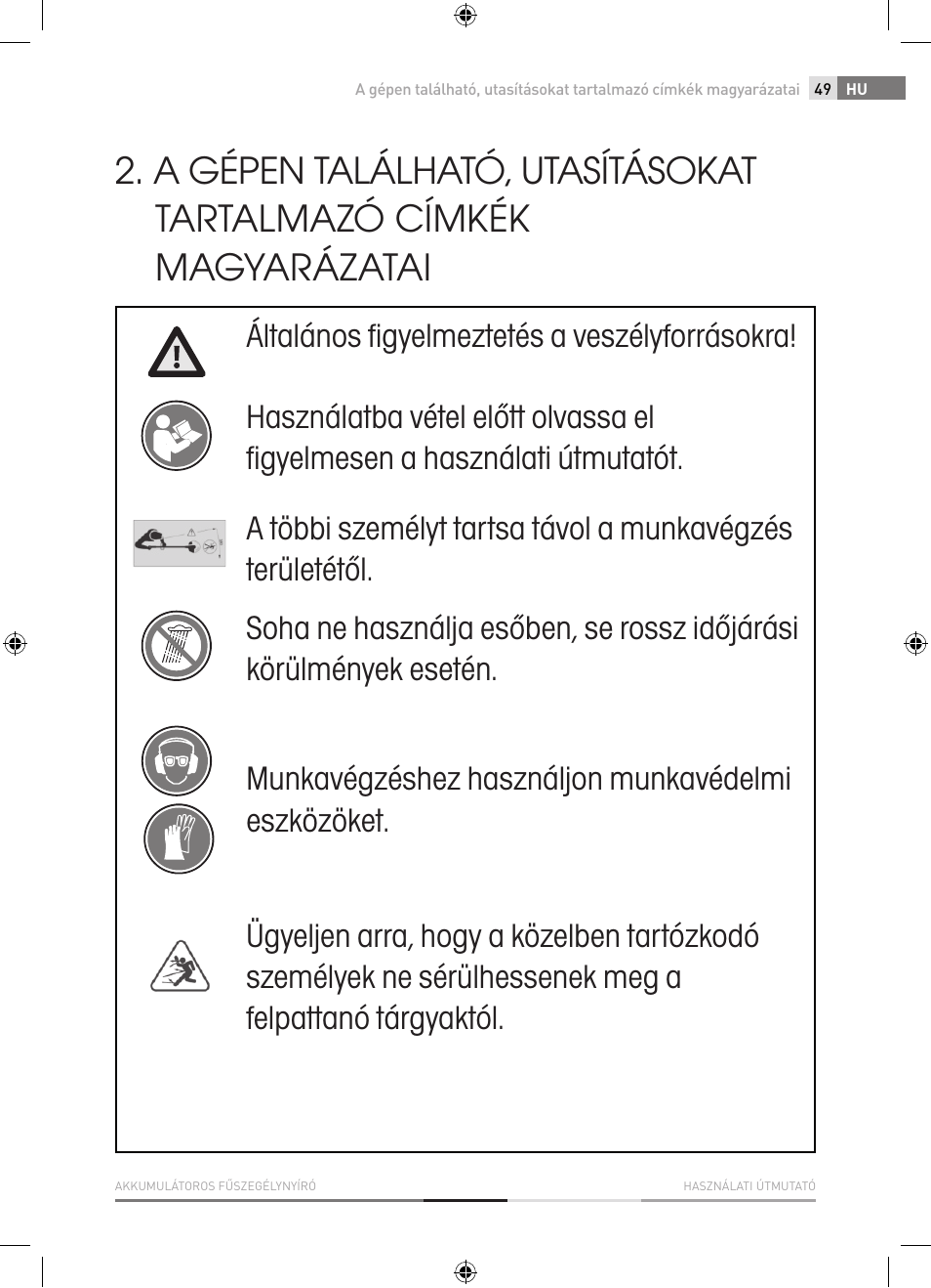 Fieldmann FZS 1001-A User Manual | Page 49 / 104