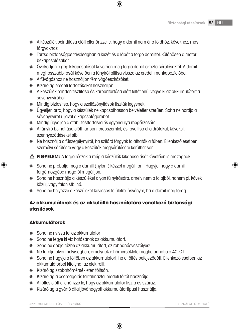 Fieldmann FZS 1001-A User Manual | Page 53 / 104