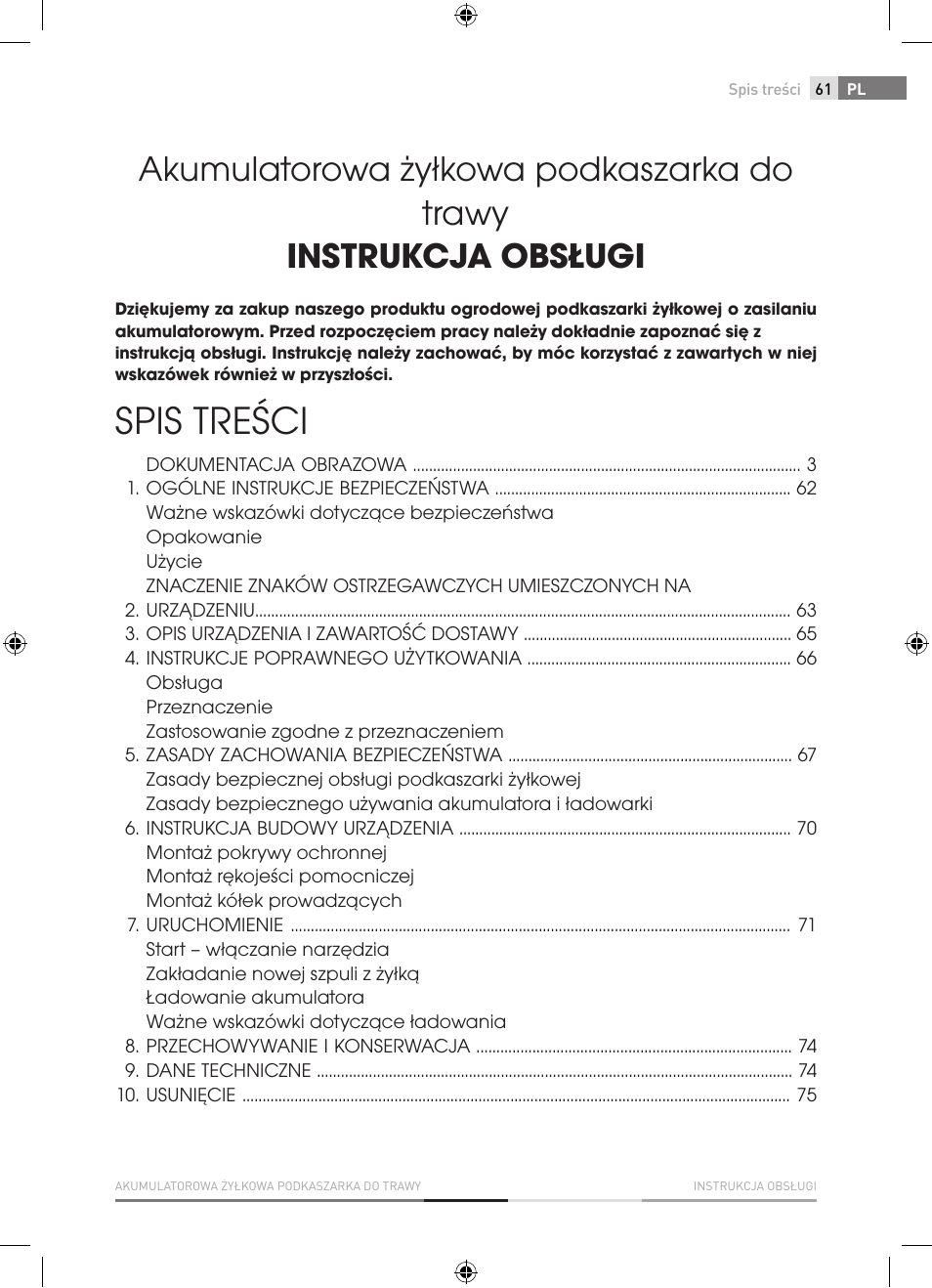 Fieldmann FZS 1001-A User Manual | Page 61 / 104