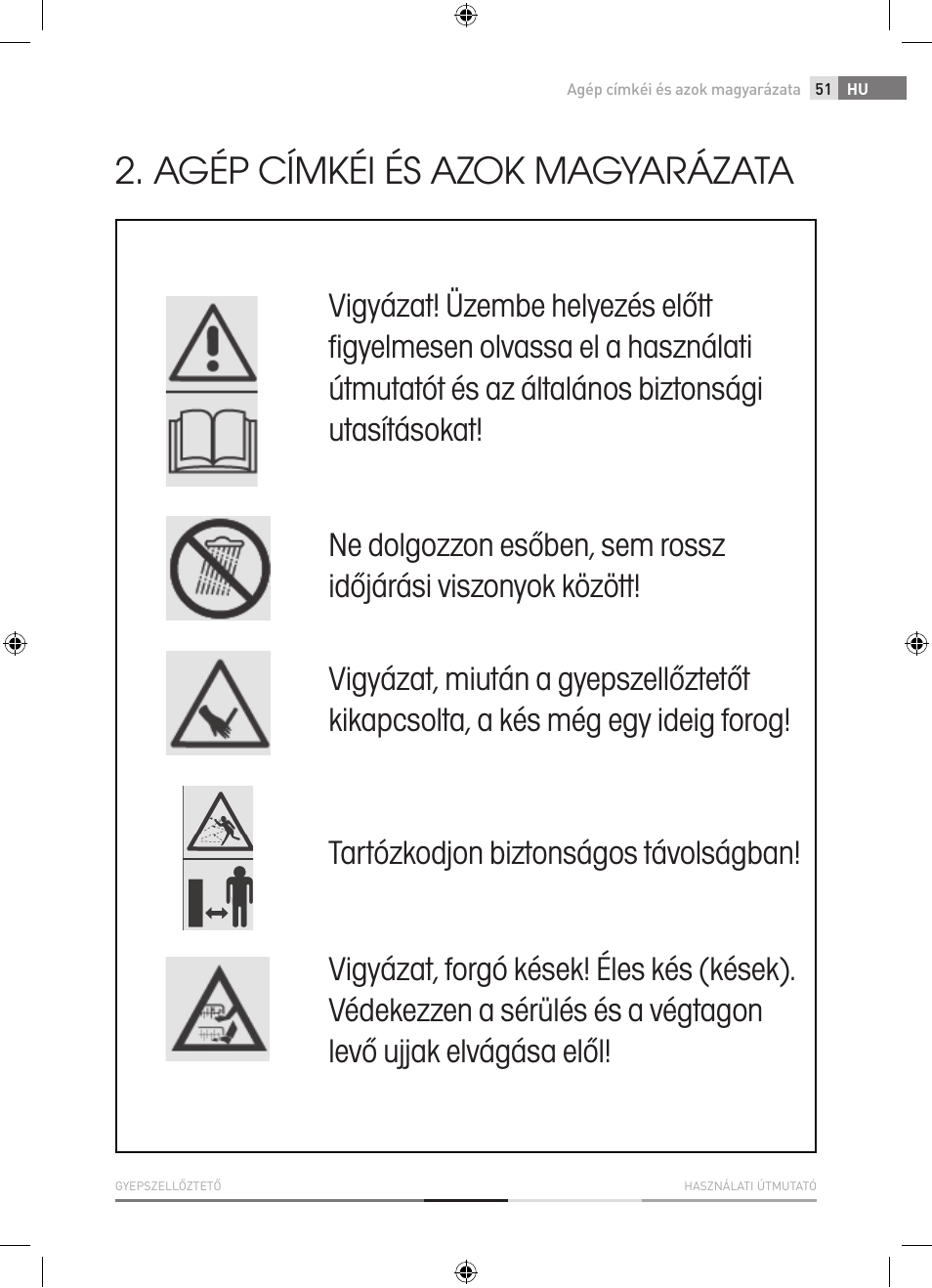 Agép címkéi és azok magyarázata | Fieldmann FZV 2001-E User Manual | Page 51 / 96