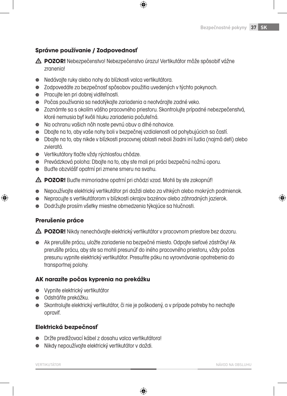 Fieldmann FZV 4001-E User Manual | Page 37 / 160