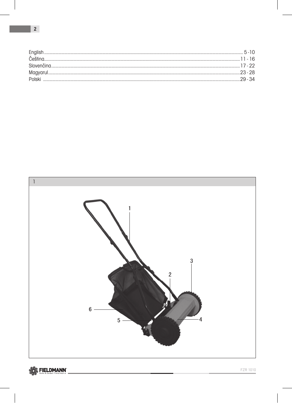 Fieldmann FZR 1010 User Manual | Page 2 / 36