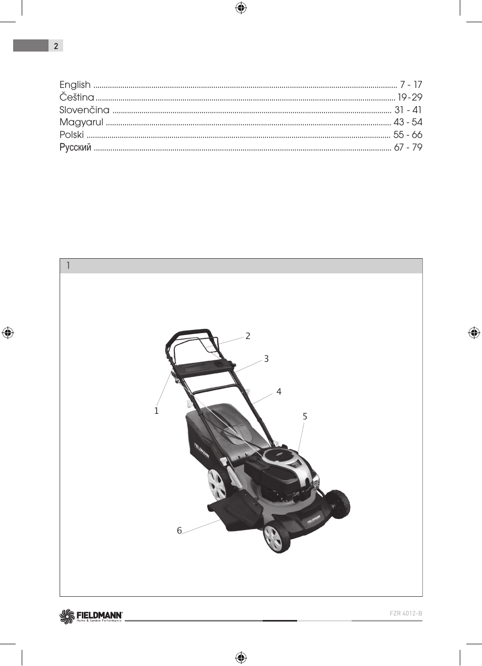 Fieldmann FZR 4012-B User Manual | Page 2 / 82