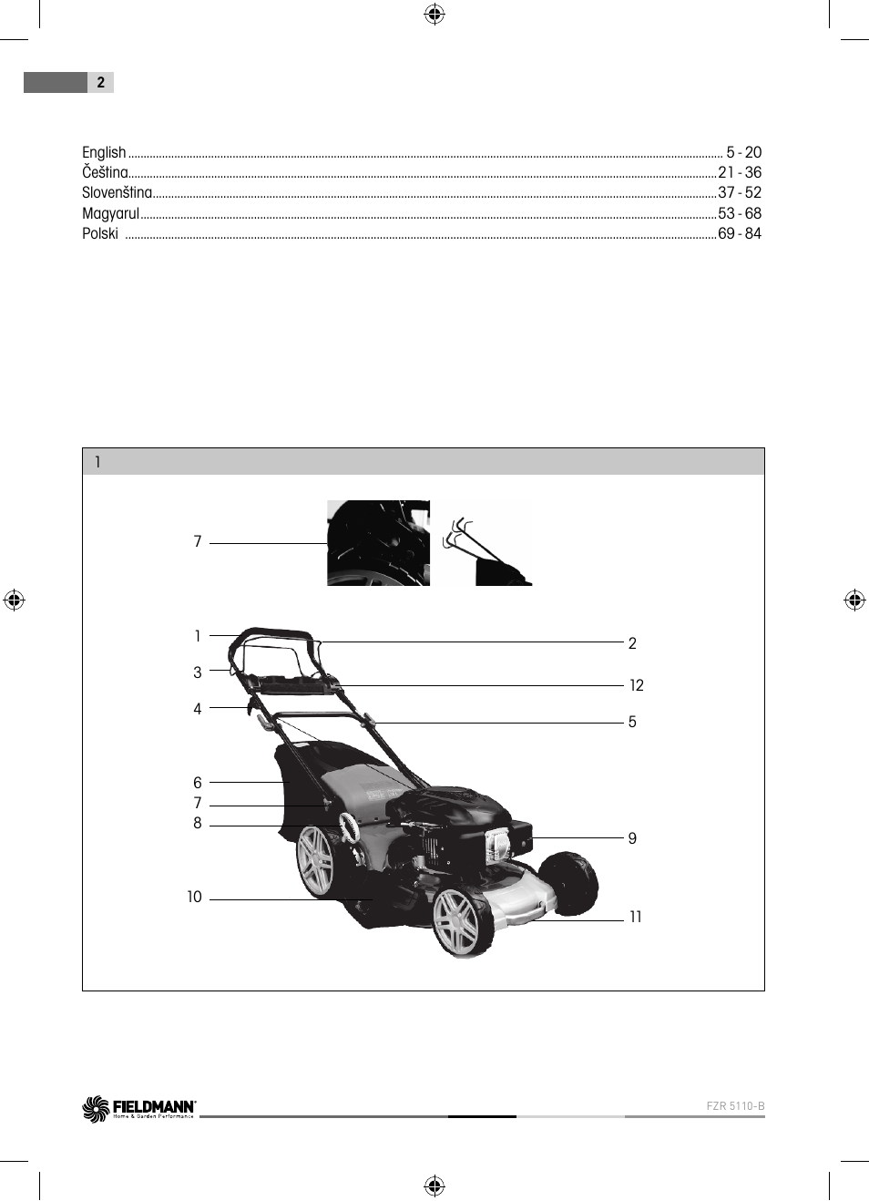 Fieldmann FZR 5110-B User Manual | Page 2 / 92