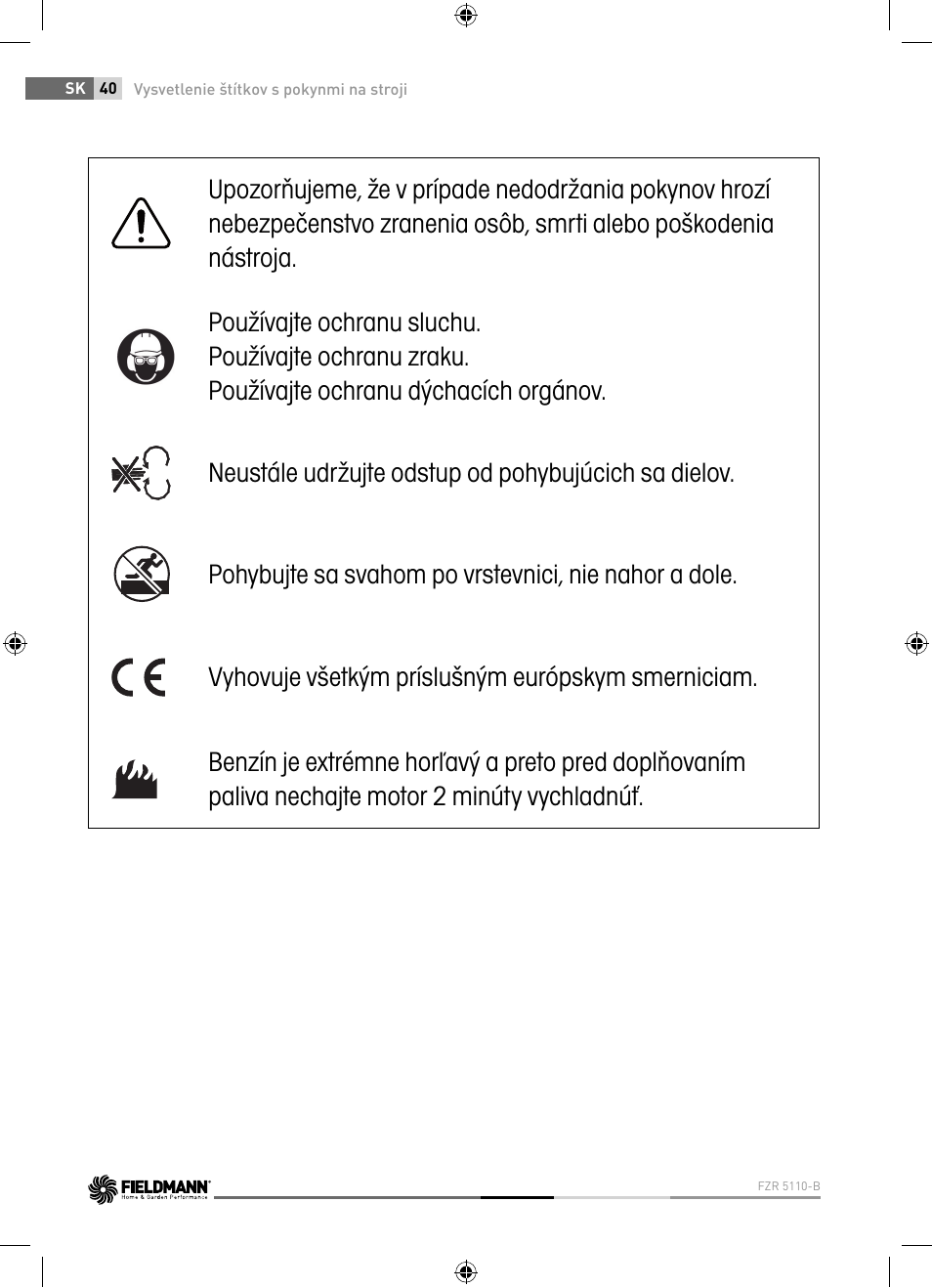 Fieldmann FZR 5110-B User Manual | Page 40 / 92