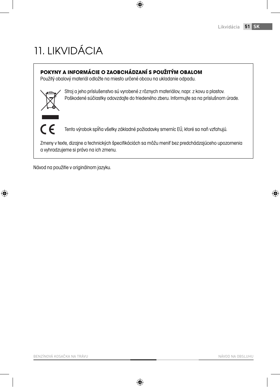 Likvidácia | Fieldmann FZR 5110-B User Manual | Page 51 / 92