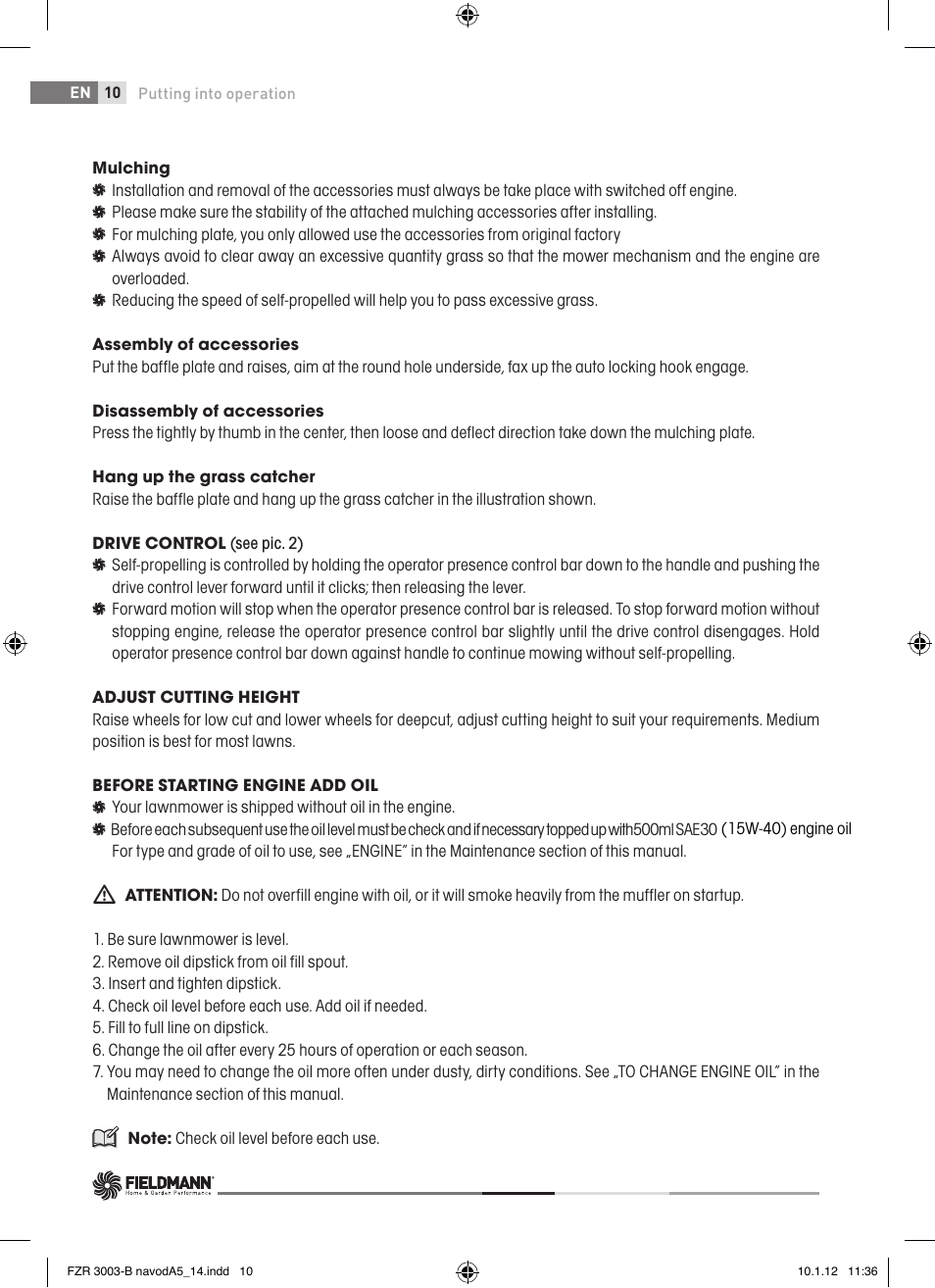 Fieldmann FZR 3004-B User Manual | Page 10 / 110