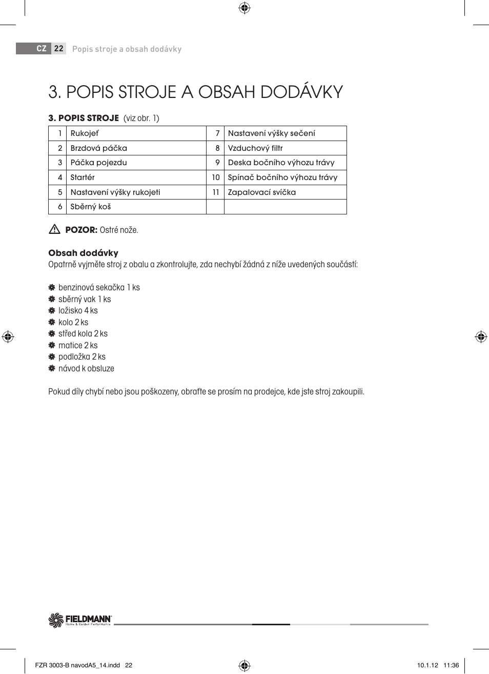 Fieldmann FZR 3004-B User Manual | Page 22 / 110