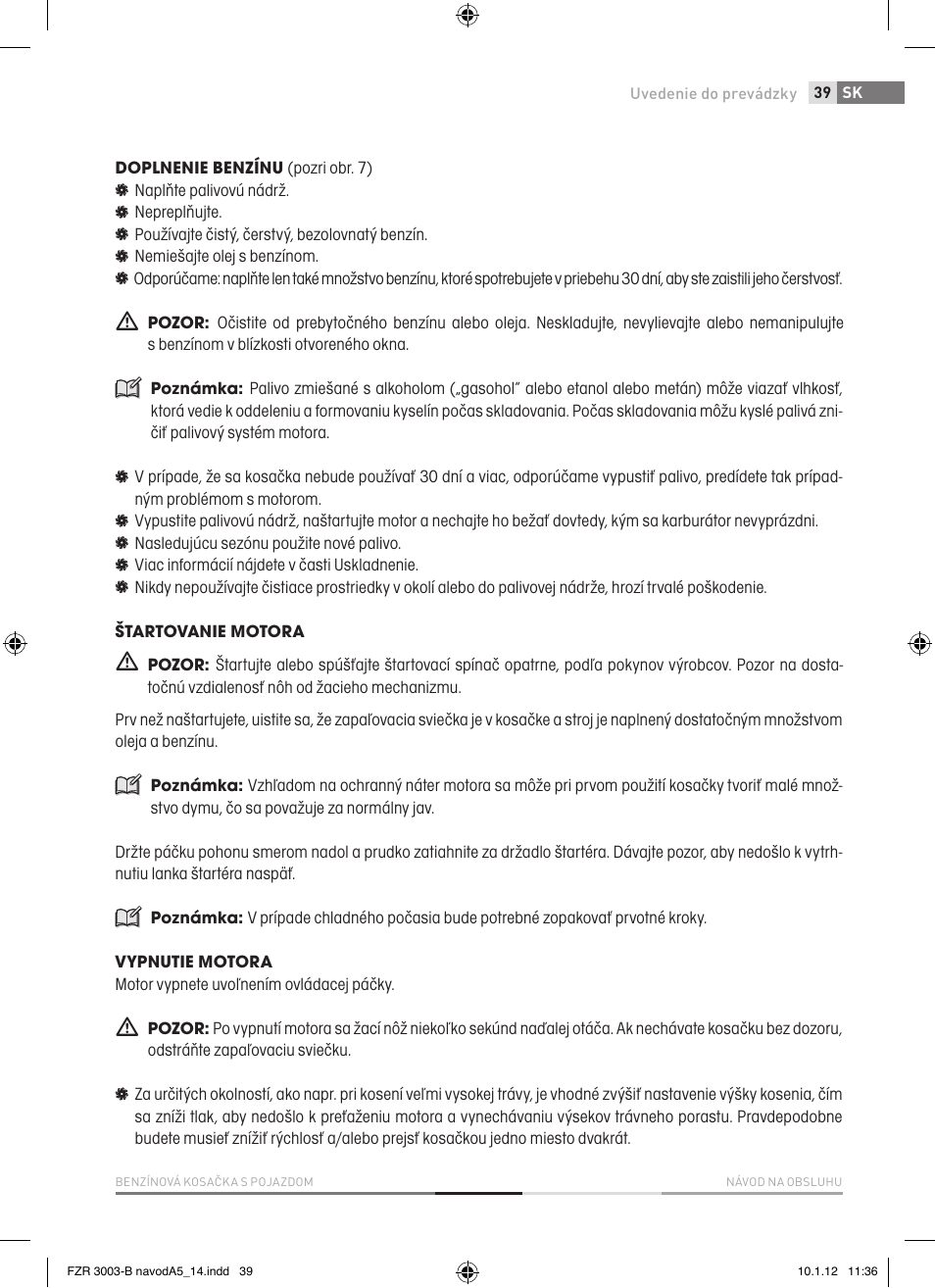 Fieldmann FZR 3004-B User Manual | Page 39 / 110