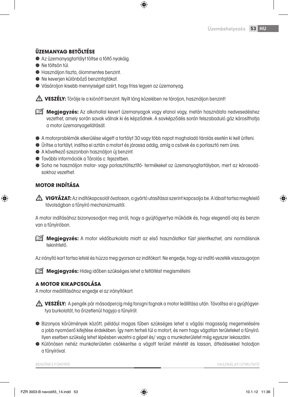 Fieldmann FZR 3004-B User Manual | Page 53 / 110