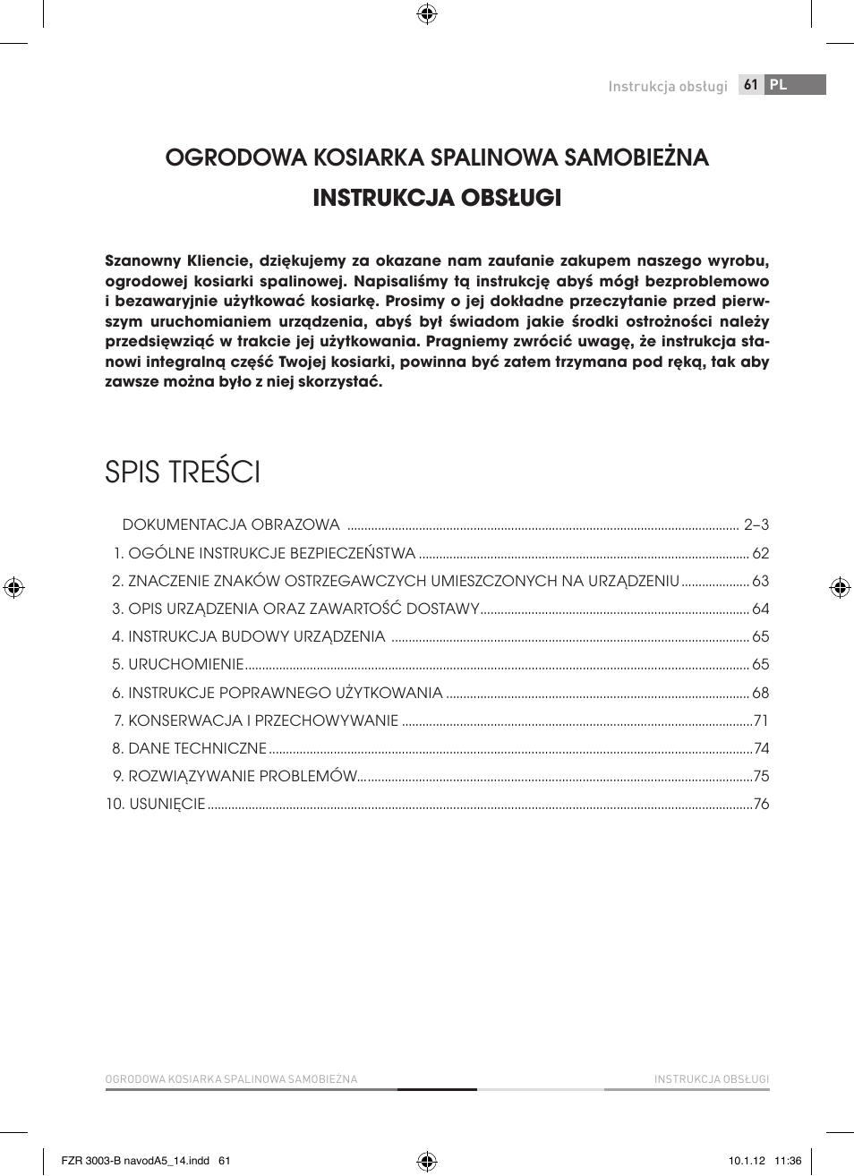 Fieldmann FZR 3004-B User Manual | Page 61 / 110