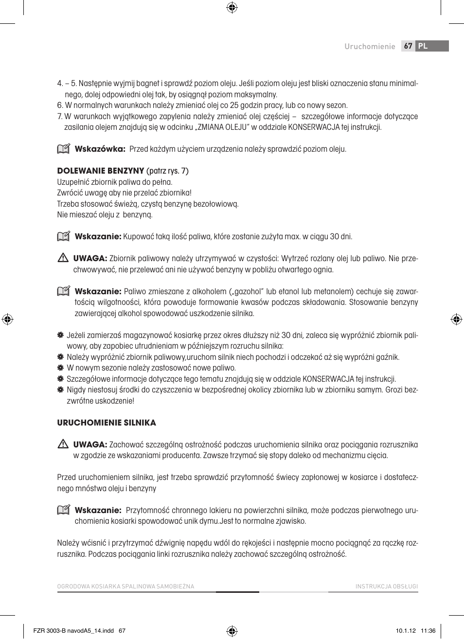 Fieldmann FZR 3004-B User Manual | Page 67 / 110