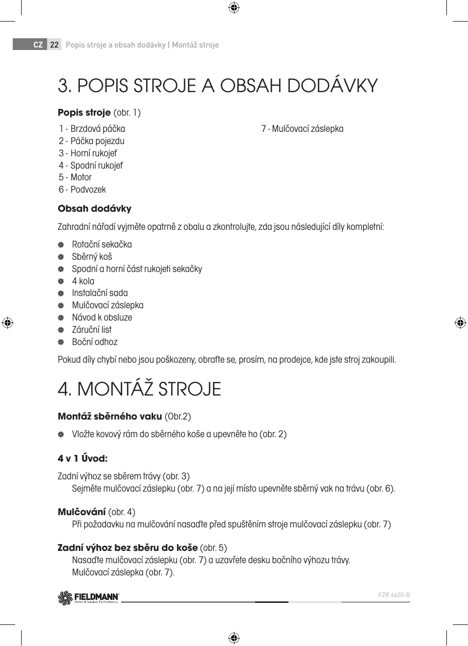 Fieldmann FZR 4620-B User Manual | Page 22 / 82