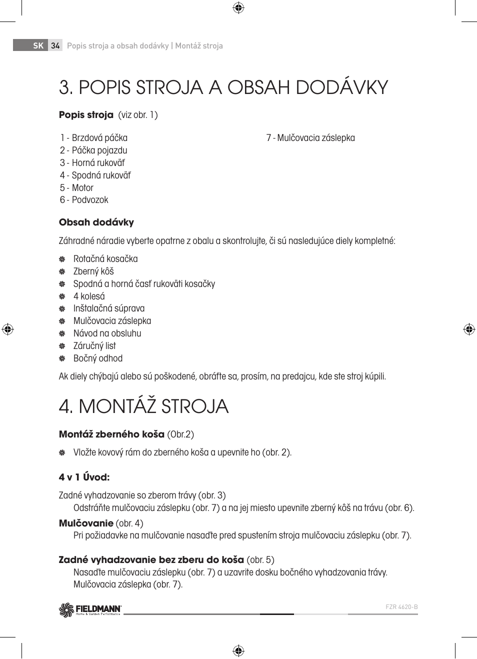 Fieldmann FZR 4620-B User Manual | Page 34 / 82